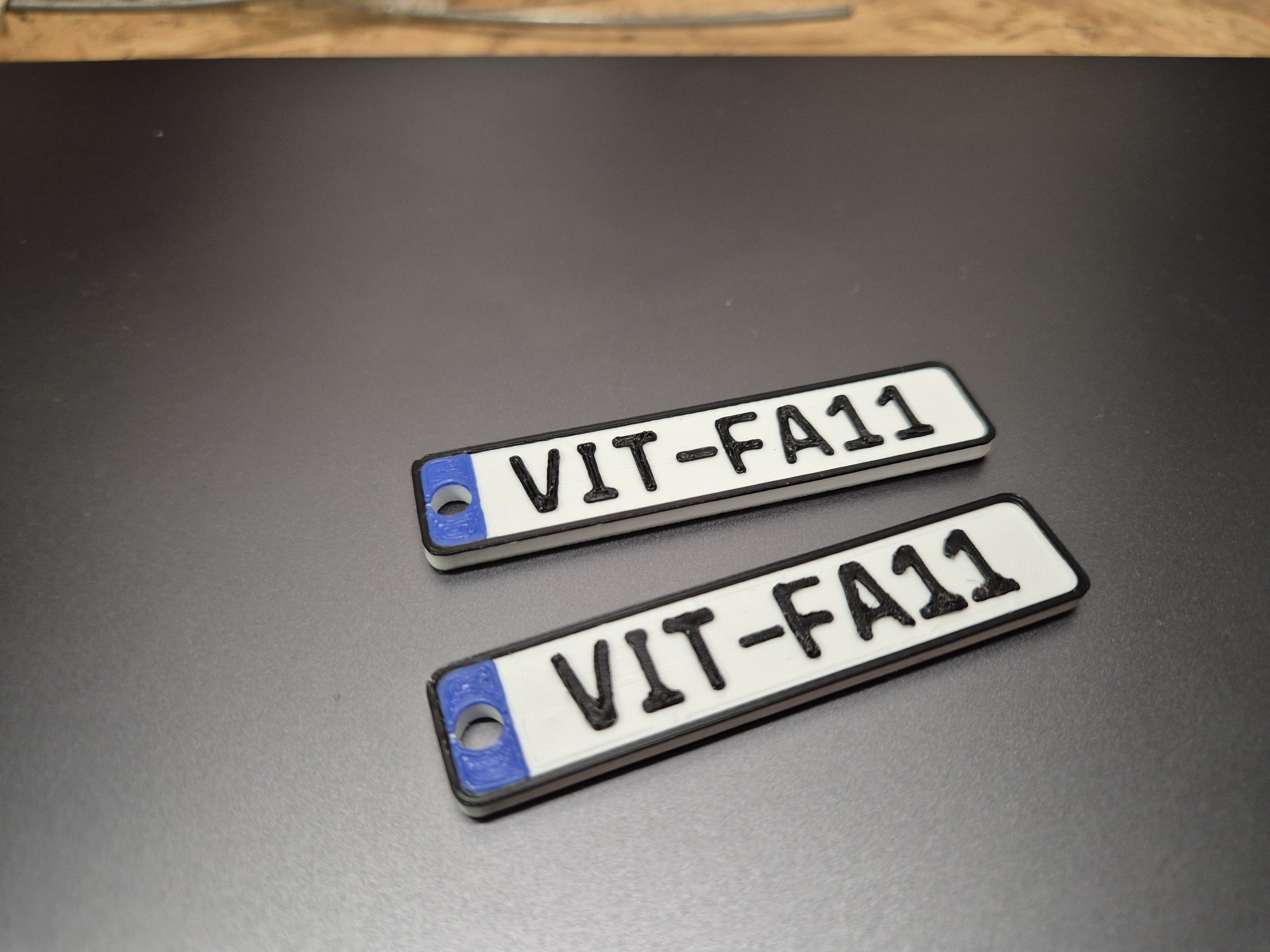 KFZ Nummernschild Schlüsselanhänger